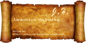 Jankovics Hajnalka névjegykártya