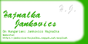 hajnalka jankovics business card